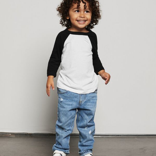 Toddler ¾ sleeve baseball tee Thumbnail