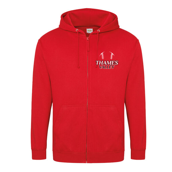 Thames Valley Softball - Official Unisex Zipped Hoodie Thumbnail